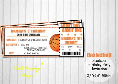 Carte D Invitation Anniversaire Basket Gratuite Inspirational Invitatio