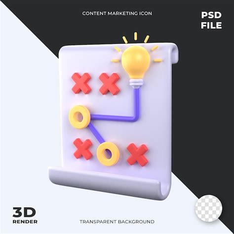 Premium Psd Strategy Report D Icon Illustration Document With Choice