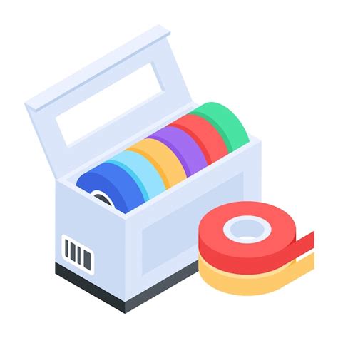 Premium Vector Bopp Tapes Isometric Icon Customizable Design