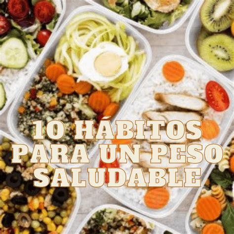 H Bitos Para Mantener Un Peso Saludable