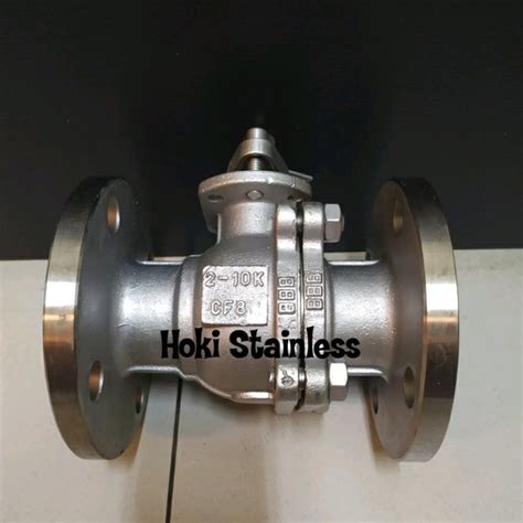 Jual Ball Valve Stainless SS304 JIS 10K Flange 2 Inch Ball Valve