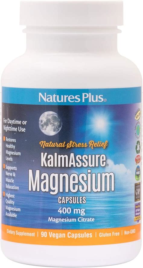 Natures Plus Kalmassure 400 Mg Magnesium 90 Capsules High Quality