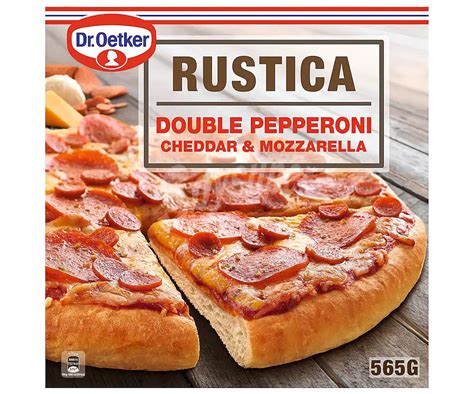 Dr Oetker Pizza Rustica Con Doble De Pepperoni Y Queso Mozzarella Y