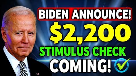 Announced By Biden Stimulus Check Will Be Deposit In Accounts