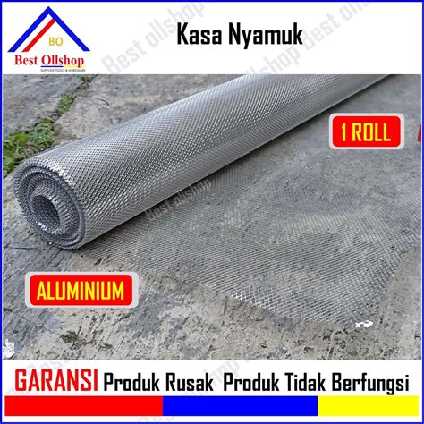 Jual Kawat Nyamuk Jaring Aluminium 1 Roll Kasa Nyamuk Jaring Kawat