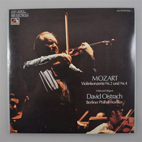 LP Mozart Violin Concertos No 2 4 David Oistrach Berliner