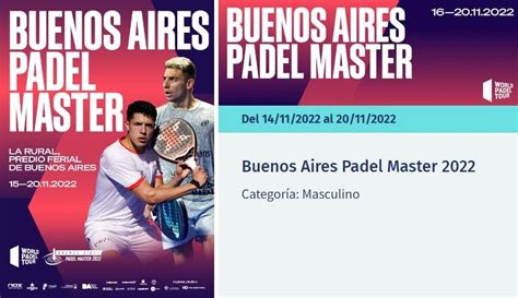 Cuadros Y Horarios Wpt Buenos Aires M Ster Padelstar