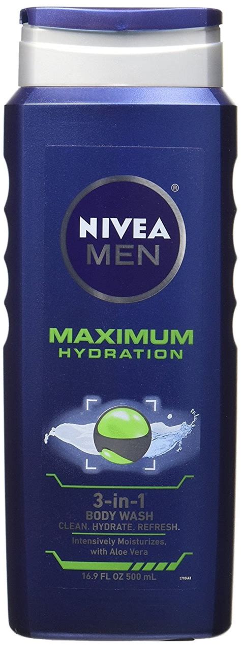 Nivea For Men Maximum Hydration 3 In 1 Body Wash 169 Oz