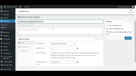 Como Criar Cupom De Desconto Do Woocommerce Youtube