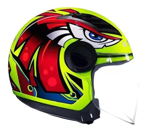 Capacete Aberto Ls Of Airflow Diversas Graficos E Cores