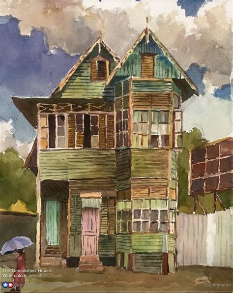 The Demolished House By Jackie Hinkson Abstract Painting House Styles