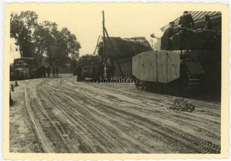 Orig Foto Panzer Iv Tank M Seitensch Rze Tarn Camo Langrohr In