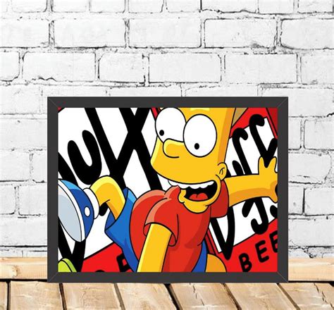 Quadro Bart Simpson X Cm Elo Produtos Especiais