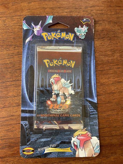 Pokemon Neo Revelation Blister Pack Factory Sealed Entei WOTC Booster