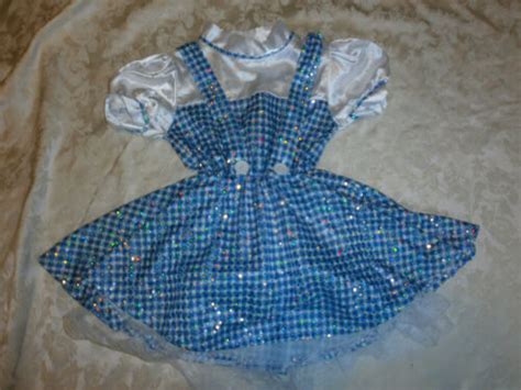 Rubies Wizard Of Oz Girls Dorothy Costume Dress Size 3 4 Sequins Ebay