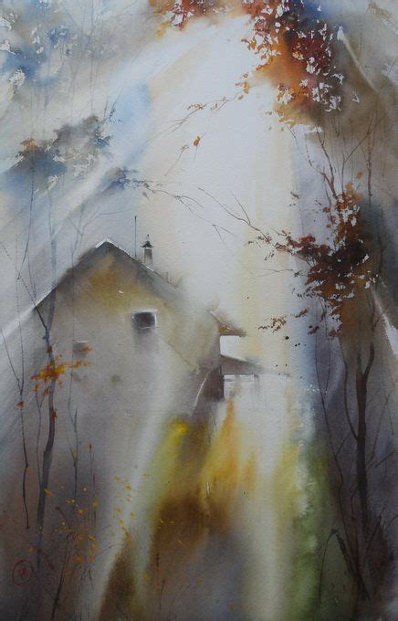 Artist Ilya Ibryaev AUTUMN watercolor 53х37 cm https