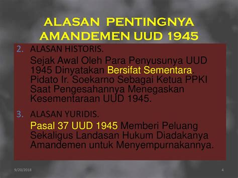 Pasal Uud Diamandemen Dengan Alasan Newstempo