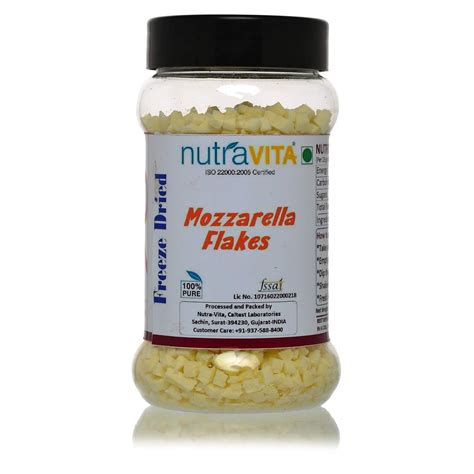 Nutra Vita Freeze Dried Mozzarella Cheese Flakes 150 Grams