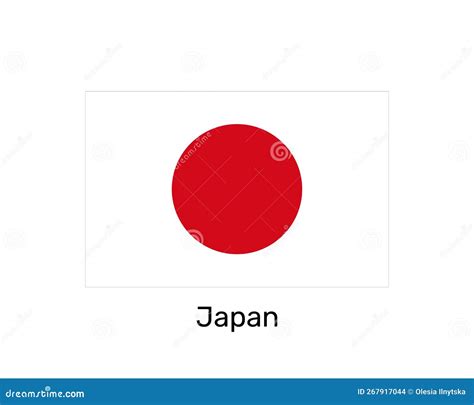 Flag Of Japan National Symbol Stock Illustration Illustration Of