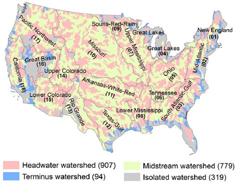 Hydraulic Connectivity Among The 2099 8 Digit Hydrologic Unit Code