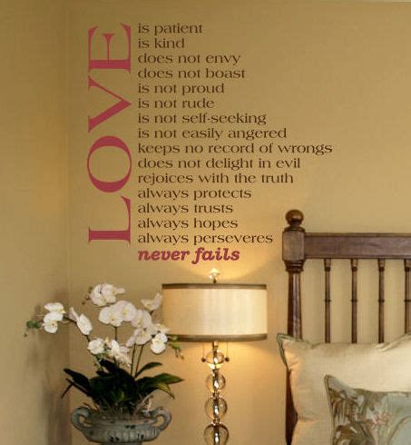 Love Never Fails - Beautiful Wall Decals