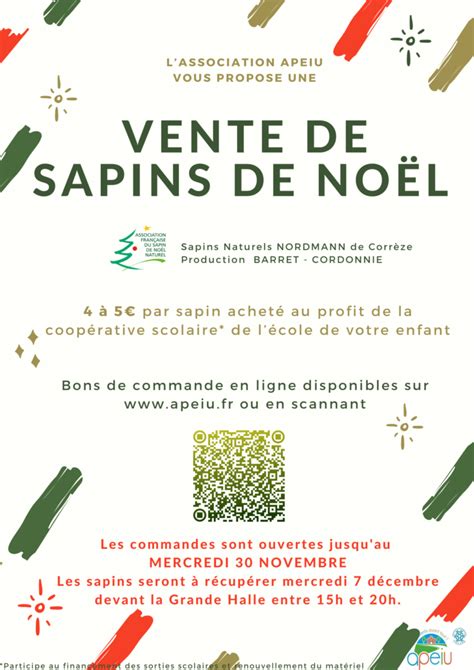 Vente De Sapins Et De Chocolats Au Profit De La Coop Rative Scolaire