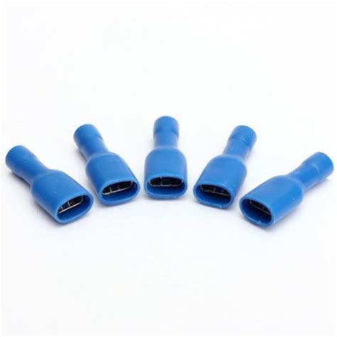 6 3mm Female Spade Connector With Insulator Boot Crimp Terminal Thimbles No Color Choice