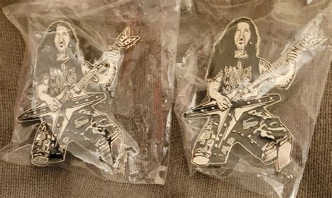 Domination Dimebag Darrell tribute limited edition shaped enamel pin ...