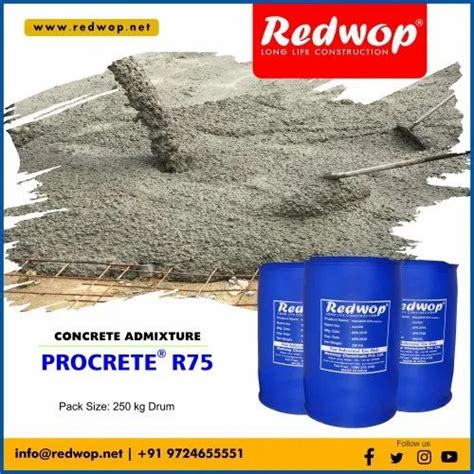 Redwop Concrete Admixture Procrete R For Construction Packaging Type