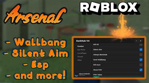 Roblox Arsenal Script Wallbang Silent Aim Esp Speedhack And More Youtube