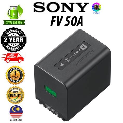 Ready Stock Sony Np Fv50a V Series Rechargeable Battery Pack Shopee