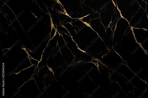 Ilustrace Black Marble Texture Black Gold Marble Natural Pattern