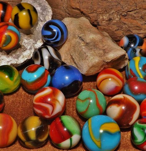 Machine Made Glass Marbles Marble Games Sea Glass Bead