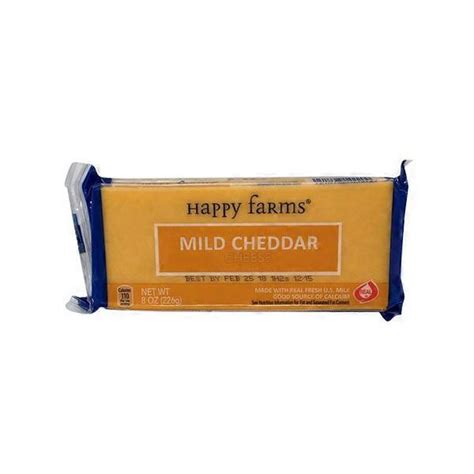 Happy Farms Mild Cheddar Cheese Block 8 Oz From ALDI Instacart