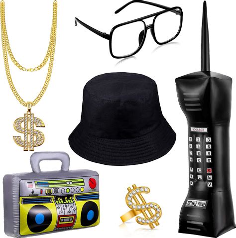 Amazon Pcs S S Hip Hop Costume Outfit Kit Inflatable Radio