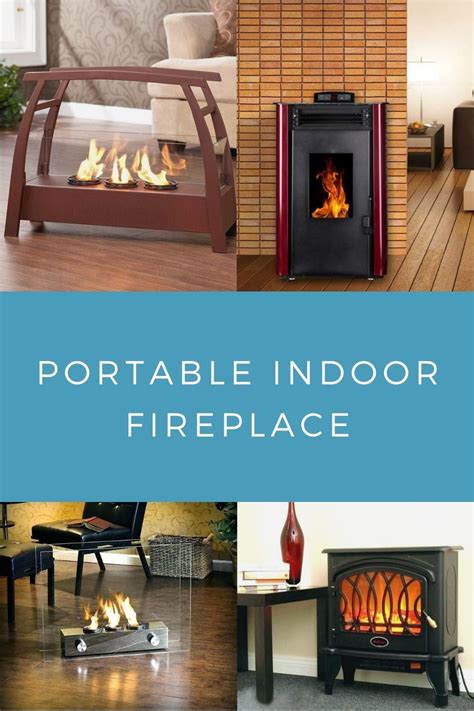 Portable Indoor Fireplace Electric Gas And Wood Burning Ann Inspired