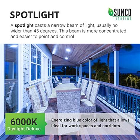 Sunco 6 Pack Outdoor LED Flood Light 1250 LM Waterproof PAR38 LED Bulb