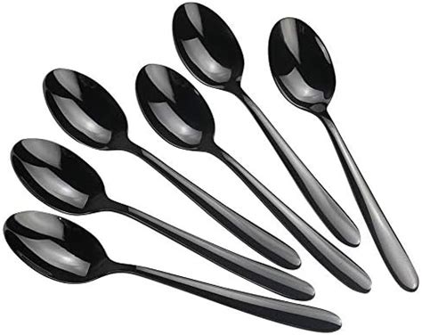 Amazon Vababa 16 Piece Stainless Steel Dessert Spoons 6 6 Inches