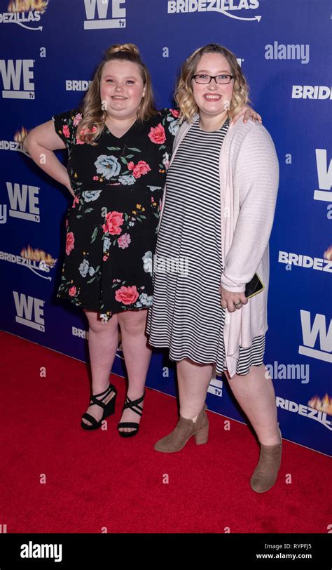 New York Ny Usa March 13 2019 Alana Honey Boo Boo Thompson And Lauryn Pumpkin Shannon