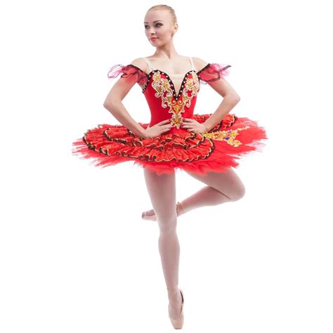 Amazing Red Nutcracker Classical Pancake Ballet Tutu Women Girls Ballerina Stage Performance