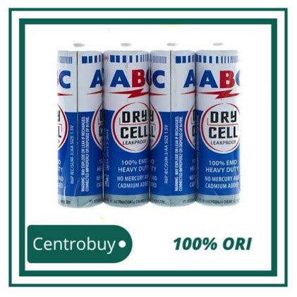 Jual Batu Baterai Abc Biru Dry Cell Aa A Battery V Original Isi