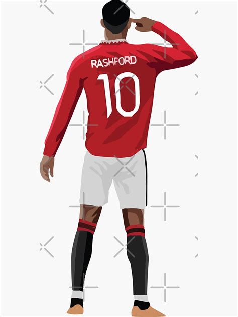 "Rashford Celebration Illustration" Sticker for Sale by Cartmaxx ...