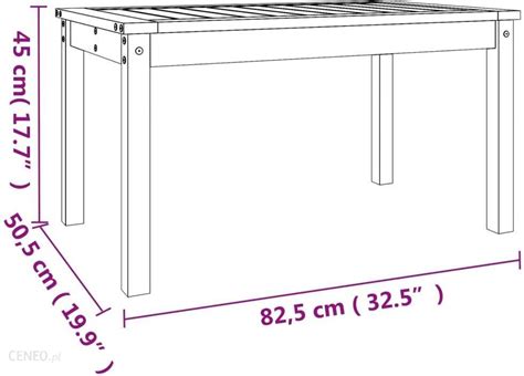 St Ogrodowy Vidaxl St Ogrodowy X X Cm Lite Drewno