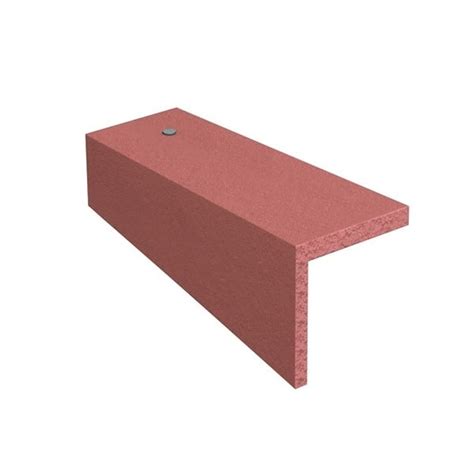Marley Clay Plain Acme Single Camber Lh Cloak Verge Half Tile Red
