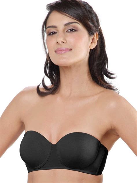 Lovable Black Padded Wired Detachable Medium Coverage Bra Confi 46