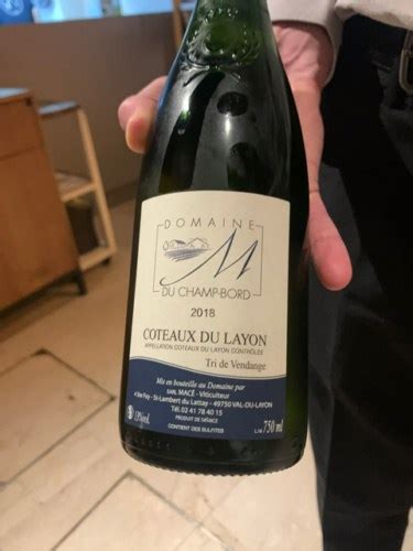 Domaine du Champ Bord Tri de Vendange Côteaux du Layon Vivino Canada