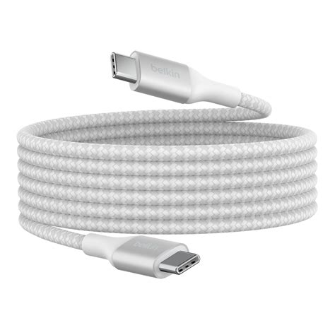 Braided Usb C To Usb C Power Supply Cable 240w Belkin Us Belkin Us