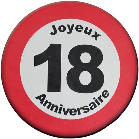 Panneau 18 Ans Joyeux Anniversaire