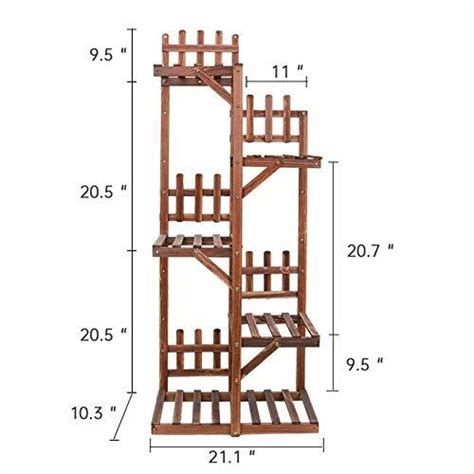 Wisfor Estante De Madera Para Plantas De 5 Niveles Para In Cuotas