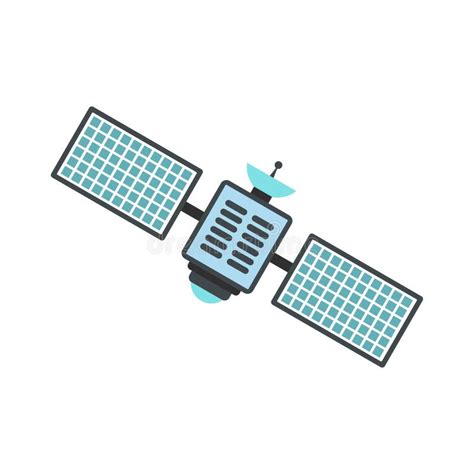 Icono De Plano Por Sat Lite Gps Ejemplo Mundial De Los Vectores De